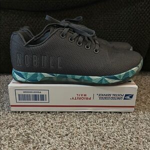 NOBULL Gray and Teal Athletic Shoes